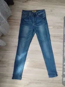 Джинсы скини синие