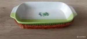 Фруктовница и плетёная корзинка