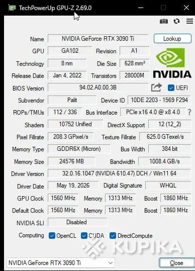 Видеокарты - Видеокарта Palit GeForce RTX 3090Ti 24GB GameRock - Вся Беларусь - Фото 4 Видеокарта Palit GeForce RTX 3090Ti 24GB GameRock - Вся Беларусь - 253464 - Доска объявлений Kupika.by - Фото 4