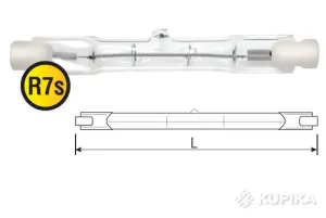 Лампа галогенная линейная Navigator J117mm 500W R7s 230V
