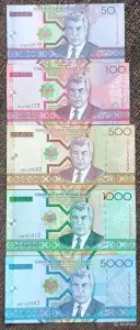 Набор банкнот Туркменистана 2005 -UNC