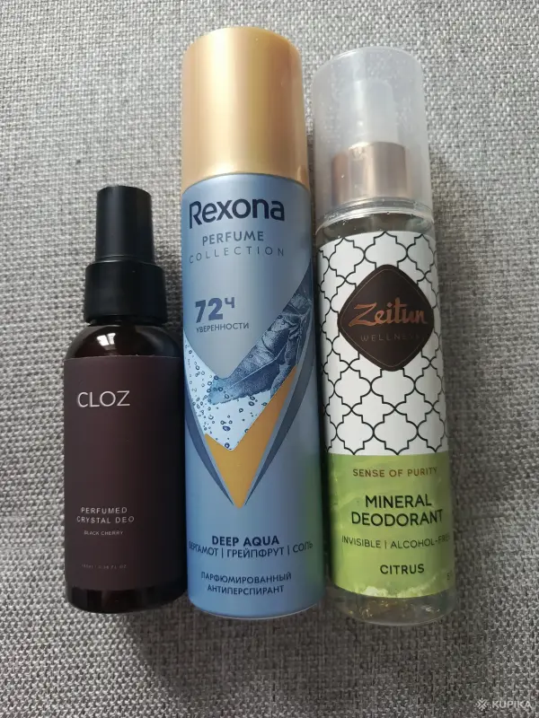 Дезодорант-антиперспирант Rexona, Cloz, Zeitun