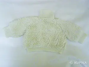 Кофточка вязаная шерстяная, теплая и мягкая