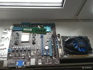 Мать Asus F2A55-M,проц Amd A6,ОЗУ4гб,видеокарта.