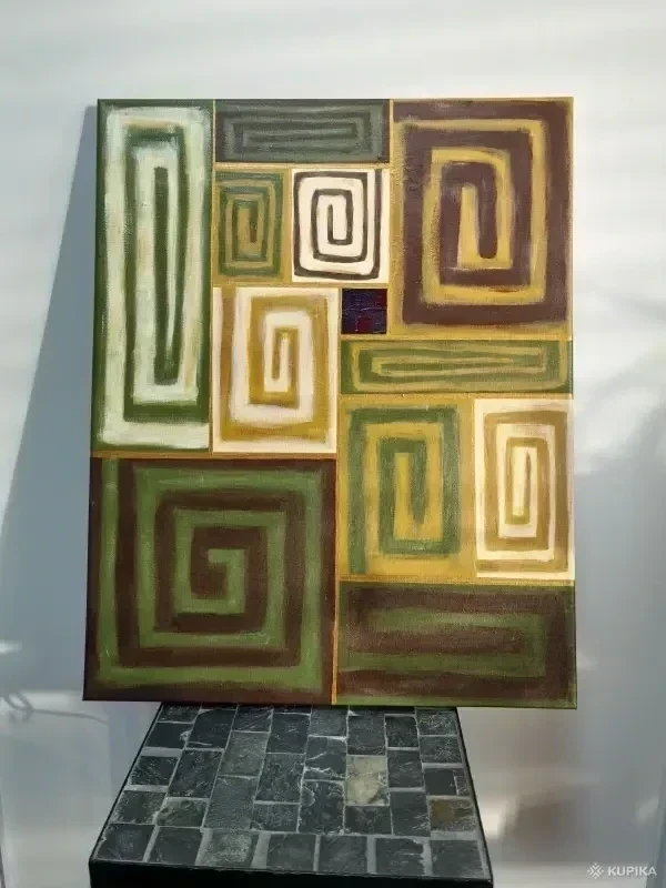 Картина ''Спирали'' 50×40 холст/акрил