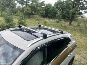 Поперечные рейлинги (дуги) багажника Carrier V2 для BYD Song Plus — установка на интегрированные рейлинги, до 85 кг, Турция
