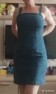 Сарафан джинсовый голубой