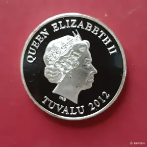 Памятная монета (монетовидный жетон). Тувалу. 2012 год. "100 лет гибели Титаника" Unusual.
