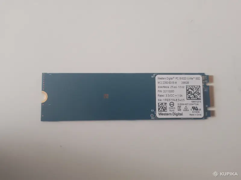 SSD WDC PC SN520 SDAPNUW-256G-1002 (256 ГБ) - Вся Беларусь - 258226 - Доска объявлений Kupika.by - Фото 3