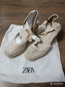 Эспадрильи Zara кроше на танкетке (размер 38)