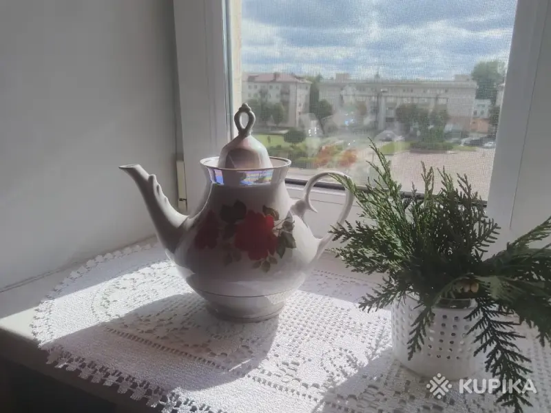 Посуда и кухонные аксессуары - Чайник перламутровый фарфор 2 л. Винтаж. - Микашевичи - Фото 3 Чайник перламутровый фарфор 2 л. Винтаж. - Микашевичи - 260755 - Доска объявлений Kupika.by - Фото 3