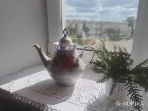 Чайник перламутровый фарфор 2 л. Винтаж.