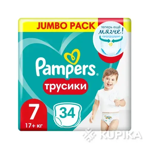 Подгузники-трусики 7 размер 34 шт