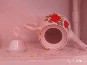 Чайник перламутровый фарфор 2 л. Винтаж.