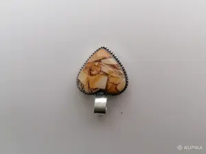 Кулон Сердце с муакаитом.