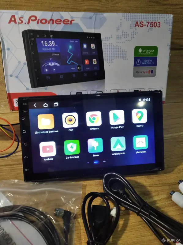 Автомагнитола 2DIN 7'' Android 2+64GB As.Pioneer AS-7503 7дюйм