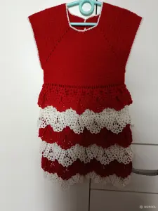Платье вязаное крючком