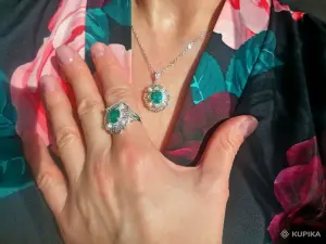 Гарнитур Циана. Размер кольца 18.