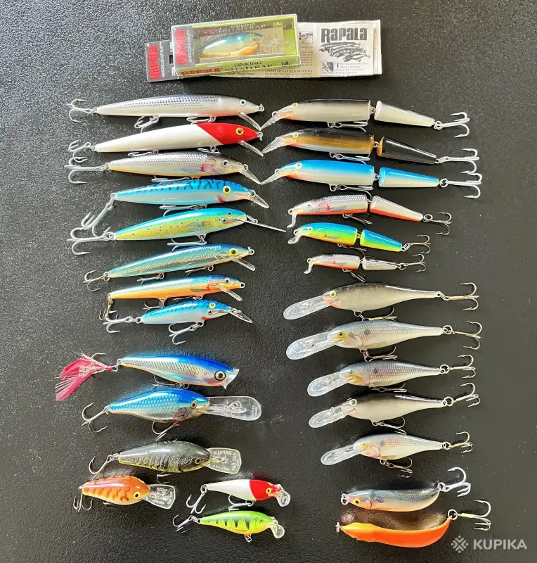 воблеры Rapala  28 шт +  Salmo  3 шт +  коробка  -    обмен