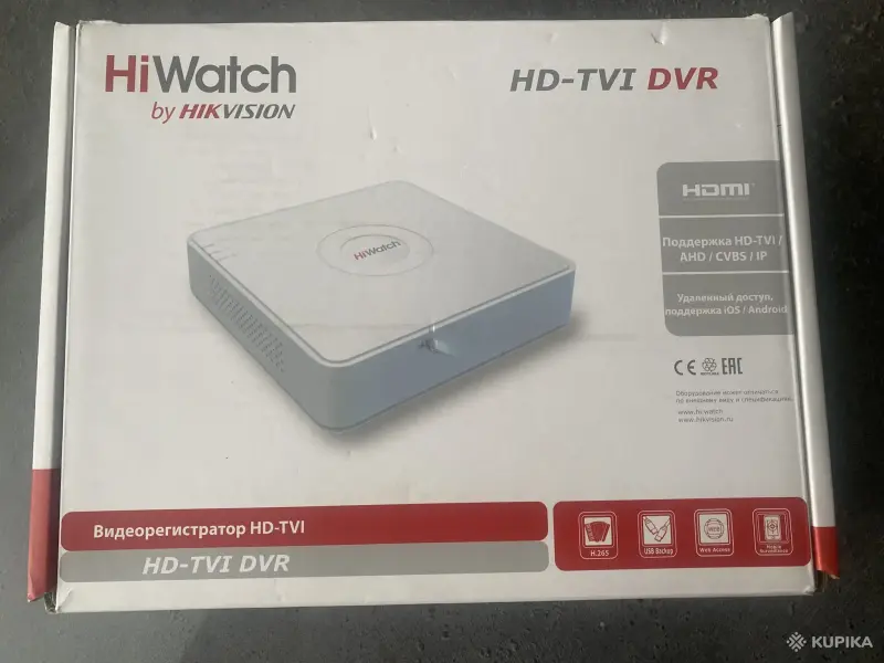 Видеорегистратор и камеры HiWatch Hikvision (1Tb)
