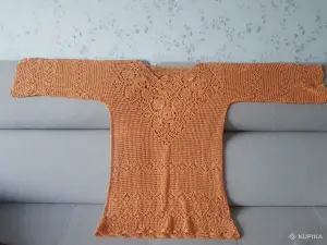Туника ажурная, вязаная