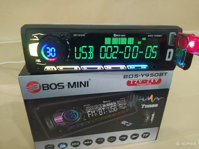 Магнитола BOS-MINI блютуз