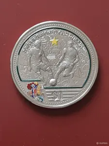 Британские Виргинские острова 2018. 1 доллар. XXI Чемпионат Мира 2018. Россия.