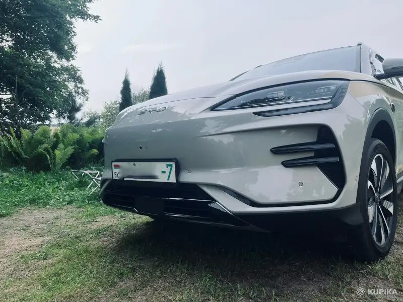Защита переднего бампера (антихром накладка) BYD Song Plus 2025 605 км — черный глянец, 2 части, скотч 3M - Вся Беларусь - 259770 - Доска объявлений Kupika.by - Фото 2