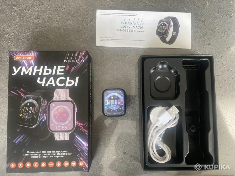 Умные часы Profit WS-GS86 (черные) - Вся Беларусь - 260499 - Доска объявлений Kupika.by - Фото 2