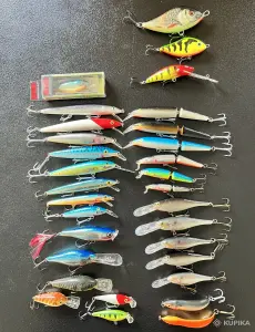 воблеры Rapala 28 шт + Salmo 3 шт + коробка - обмен
