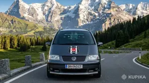 Защита переднего бампера (дуга / кенгурятник) SEAT Alhambra 1996–2010 — Нержавейка 304 ARP Turkey (⌀60мм)