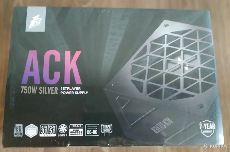 Блок питания 1stPlayer ACK Silver 750W HA-750BA7-BK