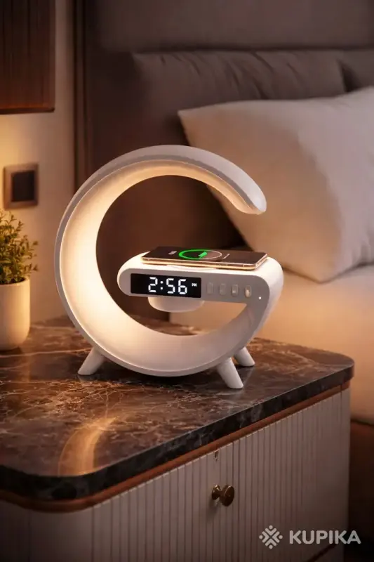 Умный RGB светильник, лампа, часы, ночник Bluetooth