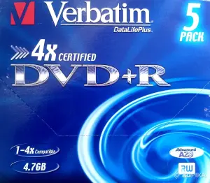 НОВЫЕ диски Verbatim DVD-R и DVD+R в упаковке