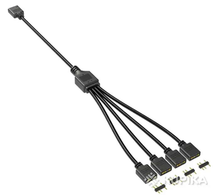 ARGB разветвитель на 4 разъема, 3PIN 5V, 30 см