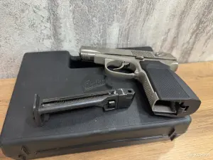 Пневматический пистолет Макаров МР-654К никелированный (в кейсе)