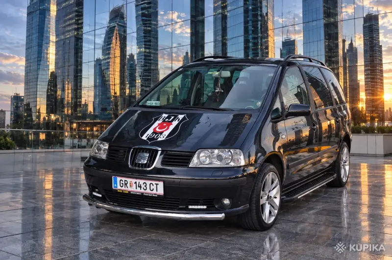 Защита переднего бампера (дуга / кенгурятник) SEAT Alhambra 1996–2010 — Нержавейка 304 ARP Turkey (⌀60мм)