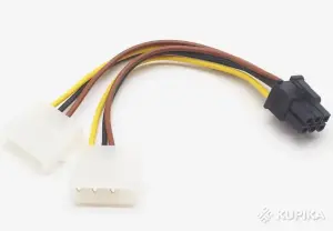 Кабель для блока питания 2 Molex/PCI-E 6pin