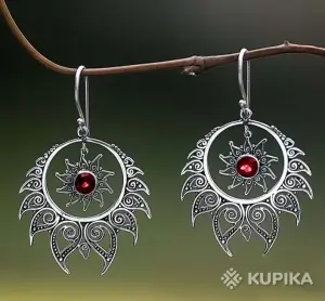 Серьги в стиле бохо.