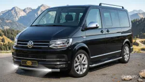 Передняя одинарная труба Cobra с LED для Volkswagen T6