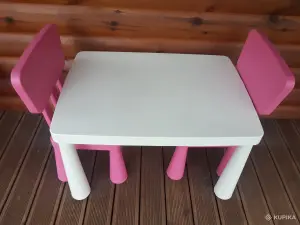 Детский стол и 2 стула, IKEA Mamut