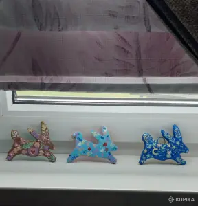 Зайчики керамические