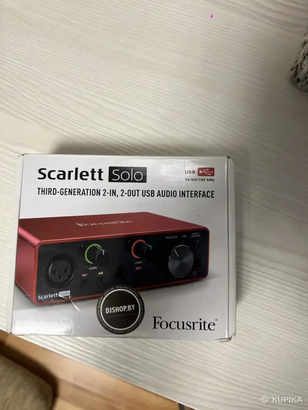 Другая аудиотехника - Звуковая карта Focusrite Scarlett Solo 3rd Gen - Вся Беларусь - Фото 3 Звуковая карта Focusrite Scarlett Solo 3rd Gen - Вся Беларусь - 264633 - Доска объявлений Kupika.by - Фото 3