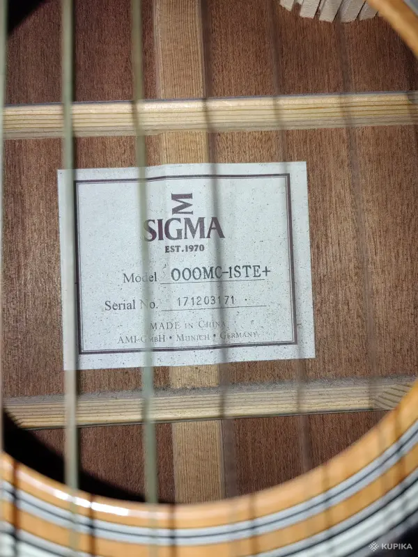 Музыкальные инструменты - Электроакустическая гитара SigmaGuitars 000MC-1STE+ - Вся Беларусь - Фото 2 Электроакустическая гитара SigmaGuitars 000MC-1STE+ - Вся Беларусь - 264611 - Доска объявлений Kupika.by - Фото 2